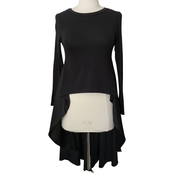 Stylive Black Hi-Low Tee - Picture 2 of 5
